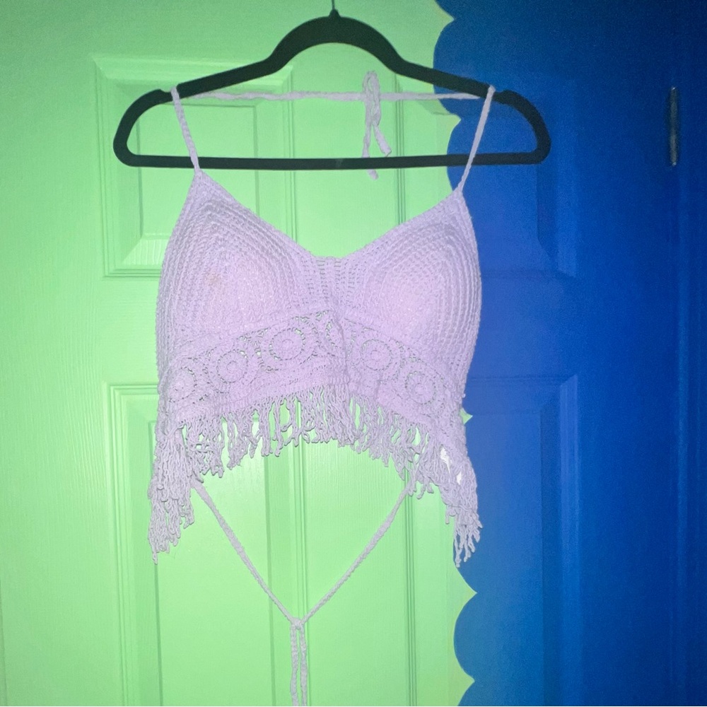 Knit crop top
